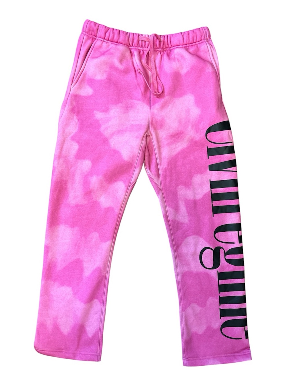 Civil Regime Pink Sweatpants with Lettering on Side Size: Large NWT